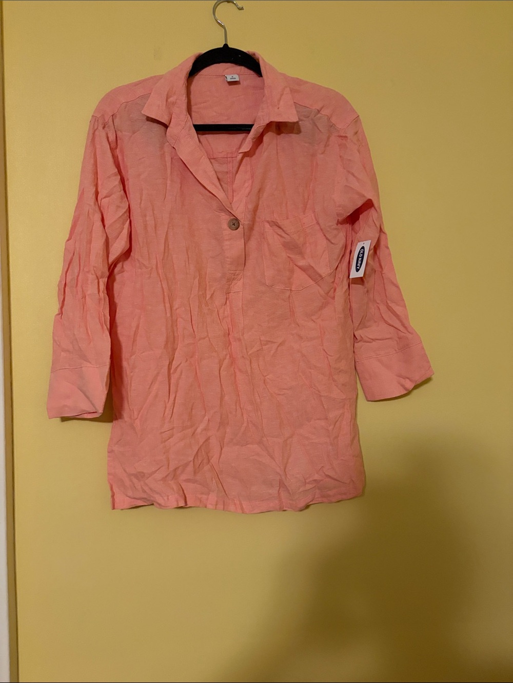 Coral women’s Casual Button-Front Shirt